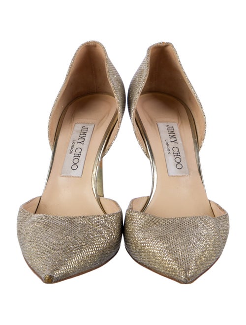 Jimmy Choo Glitter Glitter Accents D'Orsay Pumps