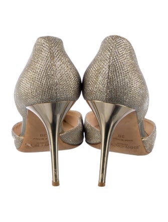 Jimmy Choo Glitter Glitter Accents D'Orsay Pumps