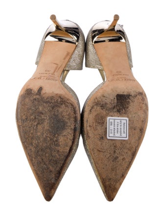 Jimmy Choo Glitter Glitter Accents D'Orsay Pumps