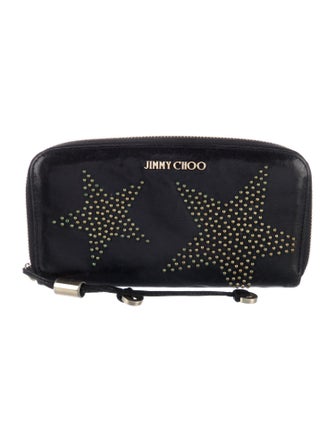 Jimmy Choo Leather Patterned Wristlet