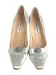 Jimmy Choo Leather Crystal Embellishments Pumps