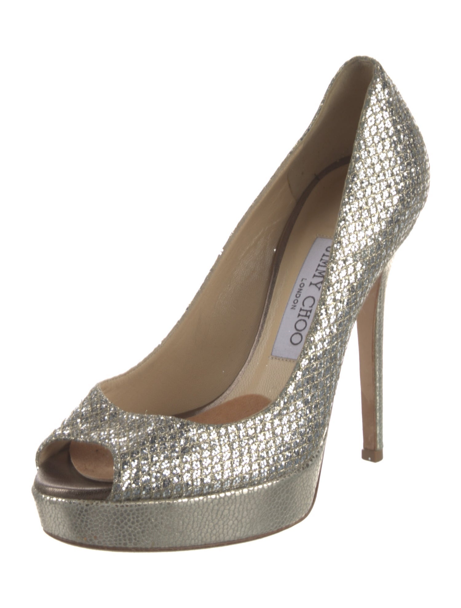 Jimmy Choo Glitter Glitter Accents Pumps