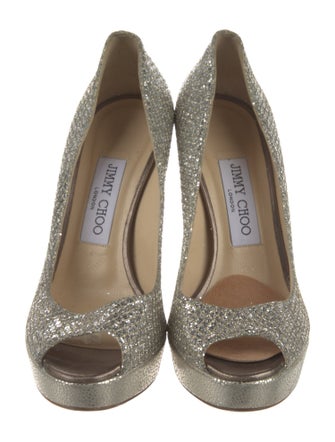 Jimmy Choo Glitter Glitter Accents Pumps