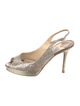 Jimmy Choo Glitter Glitter Accents Slingback Pumps