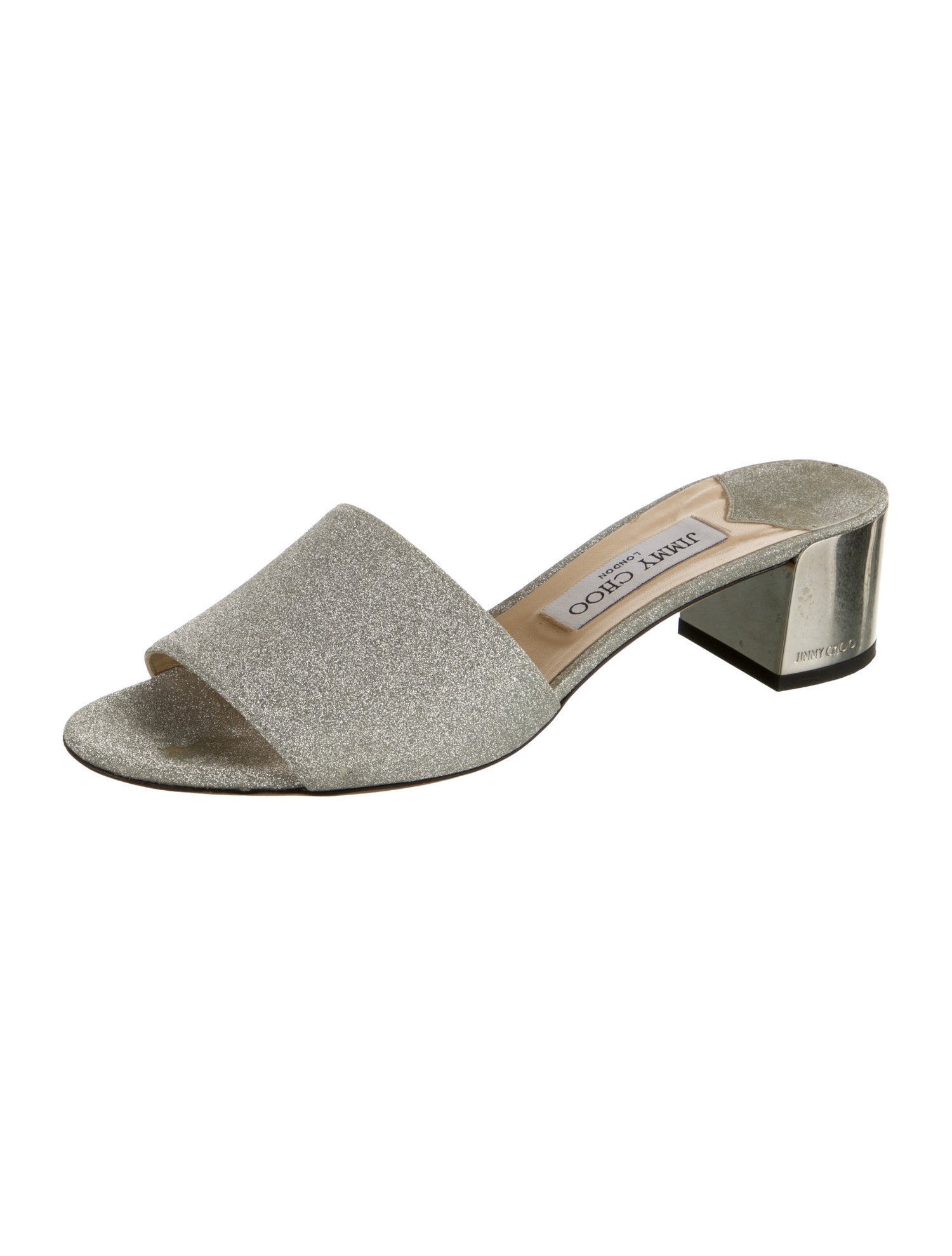 Jimmy Choo Glitter Slides