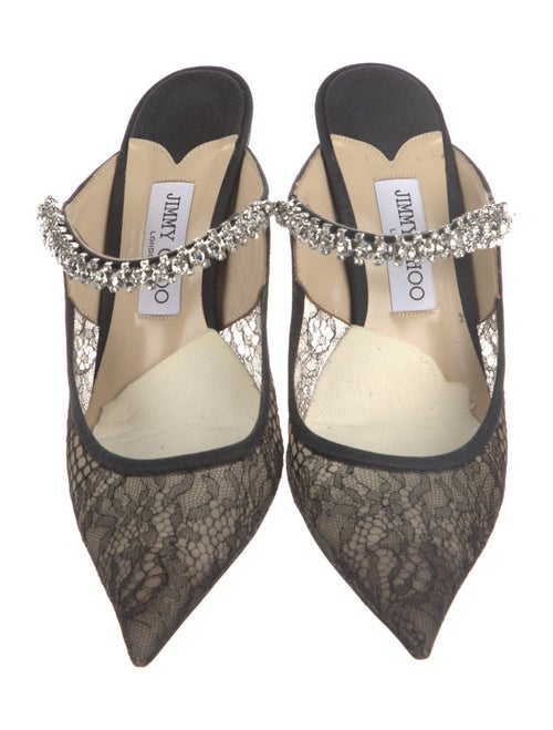 Jimmy Choo Lace Lace Pattern Mules