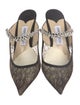 Jimmy Choo Lace Lace Pattern Mules