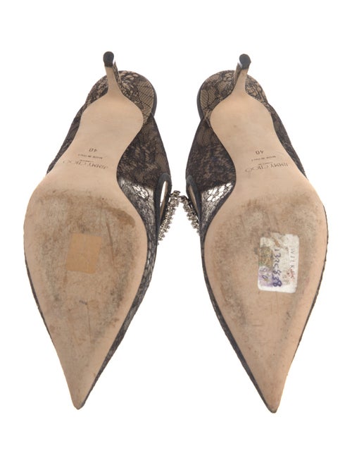 Jimmy Choo Lace Lace Pattern Mules