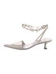 Jimmy Choo Leather Chain-Link Accents Slingback Pumps