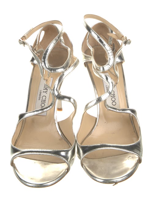 Jimmy Choo Patent Leather T-Strap Sandals