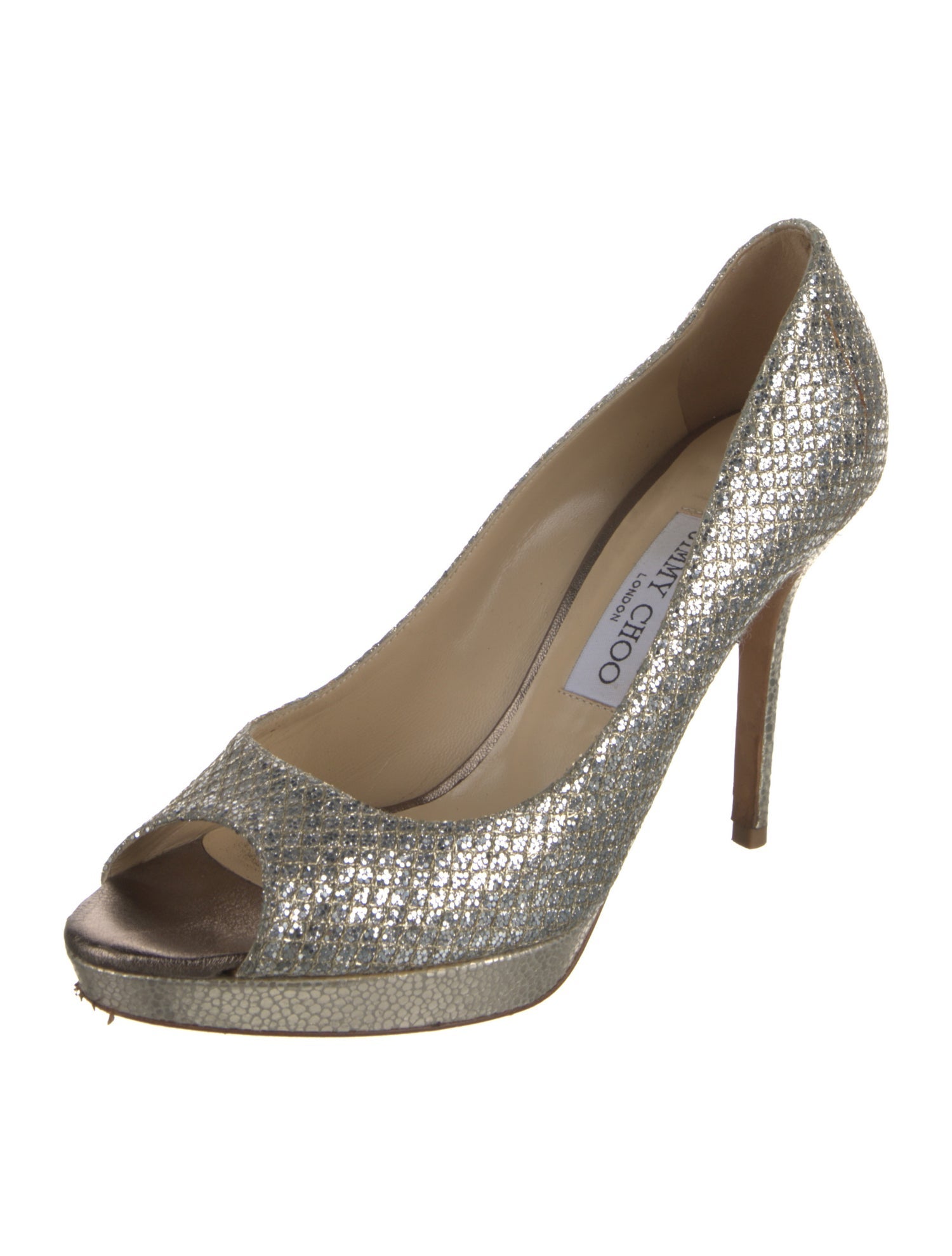 Jimmy Choo Glitter Glitter Accents Pumps