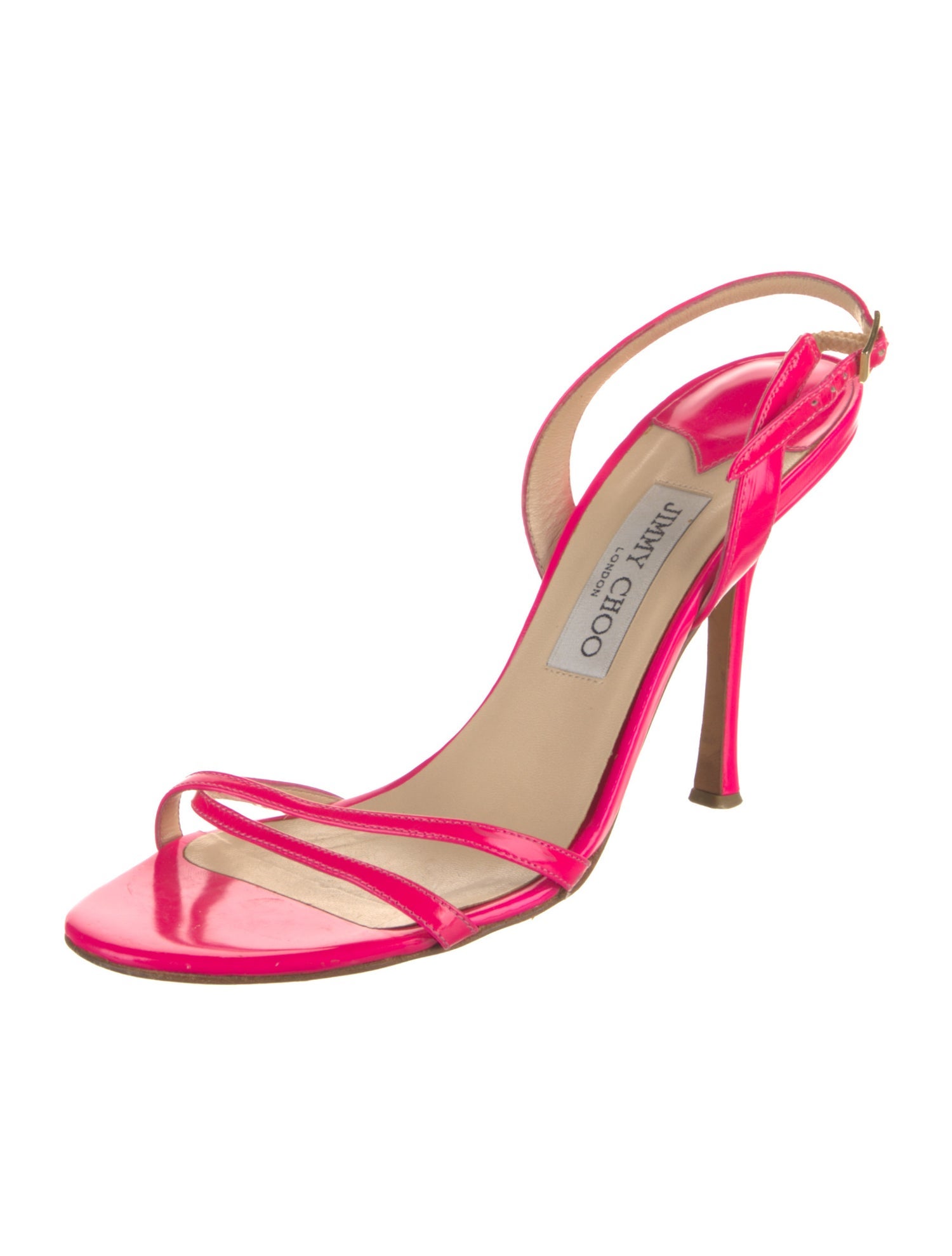 Jimmy Choo Patent Leather Slingback Sandals