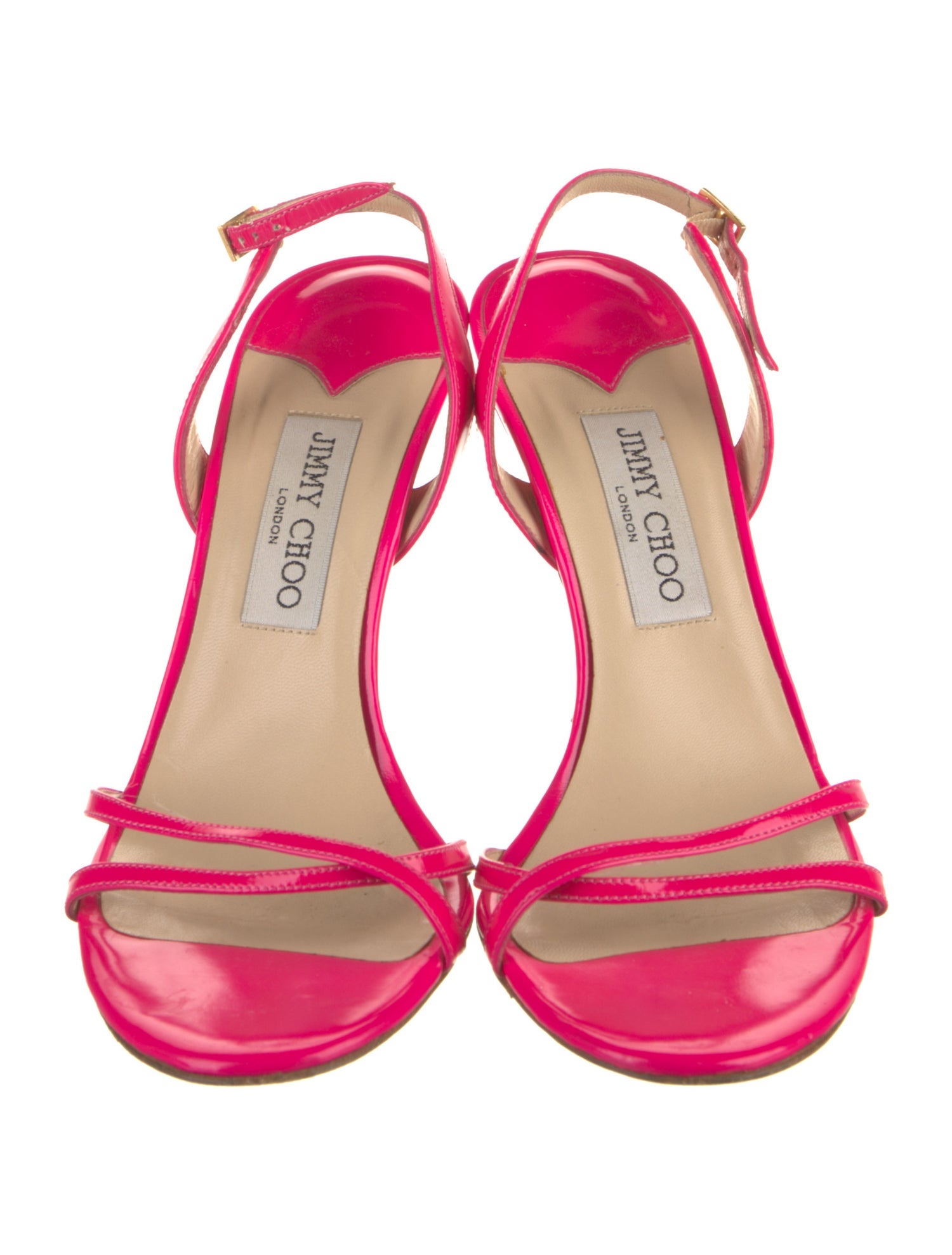 Jimmy Choo Patent Leather Slingback Sandals