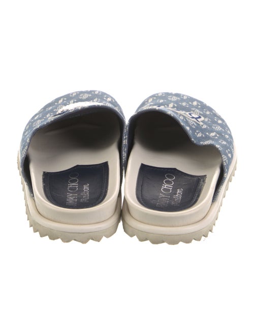 Jimmy Choo Canvas Printed Mules