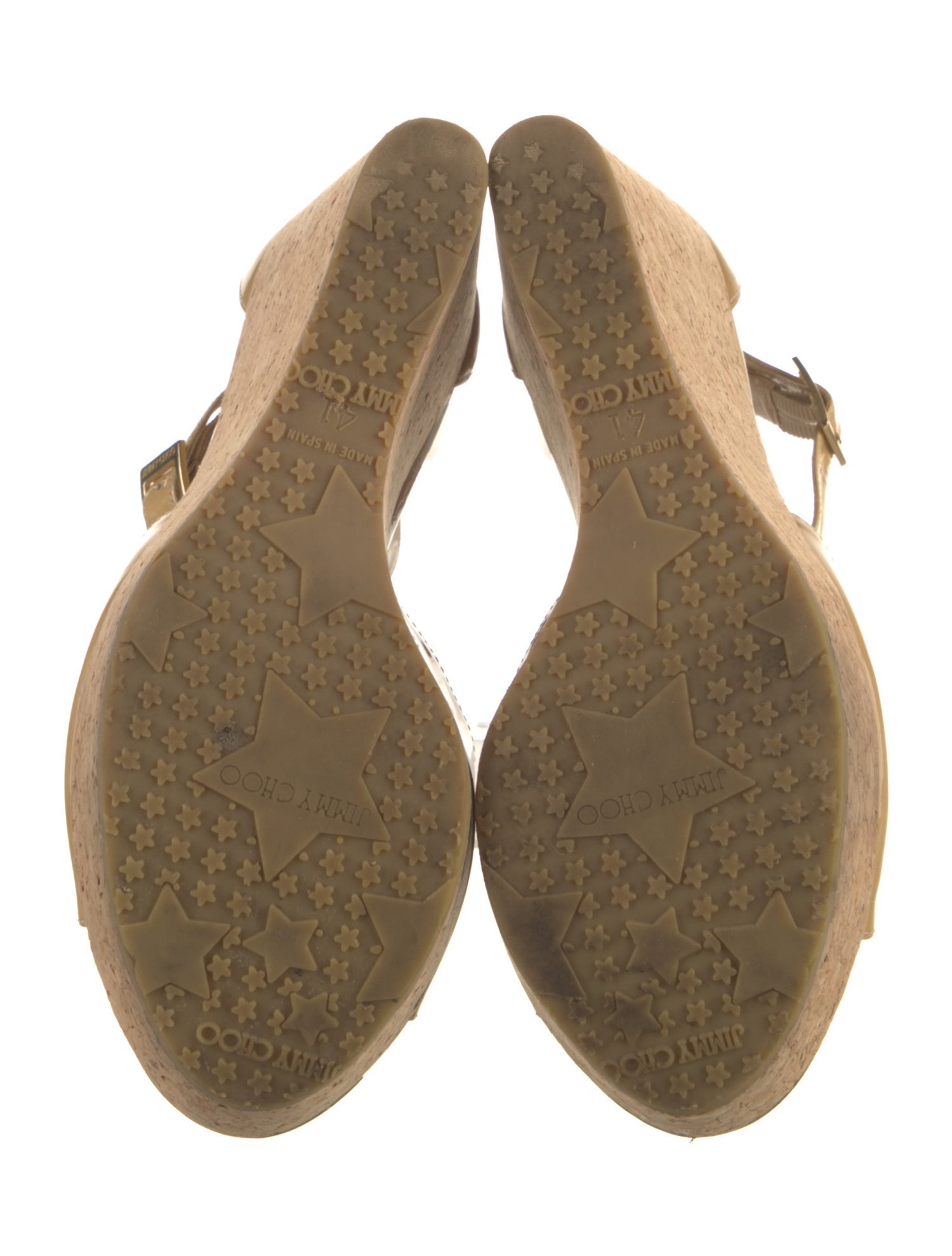 Jimmy Choo Patent Leather T-Strap Sandals