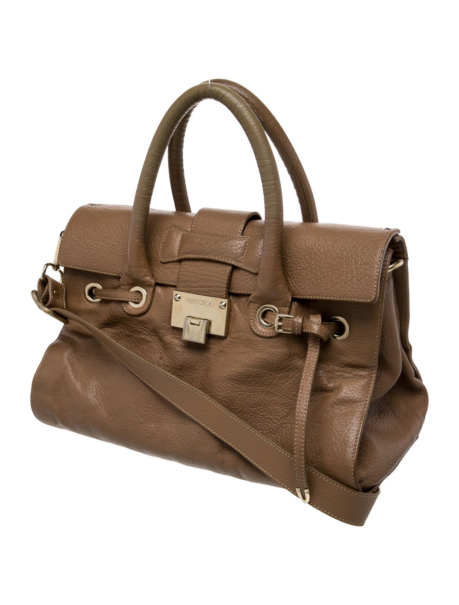 Jimmy Choo Leather Top Handle Bag