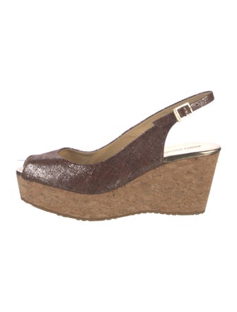 Jimmy Choo Glitter Slingback Sandals