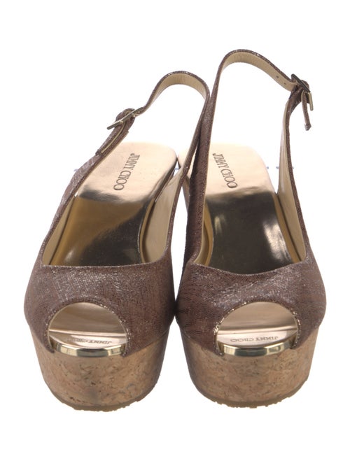 Jimmy Choo Glitter Slingback Sandals