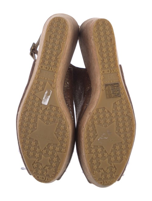 Jimmy Choo Glitter Slingback Sandals