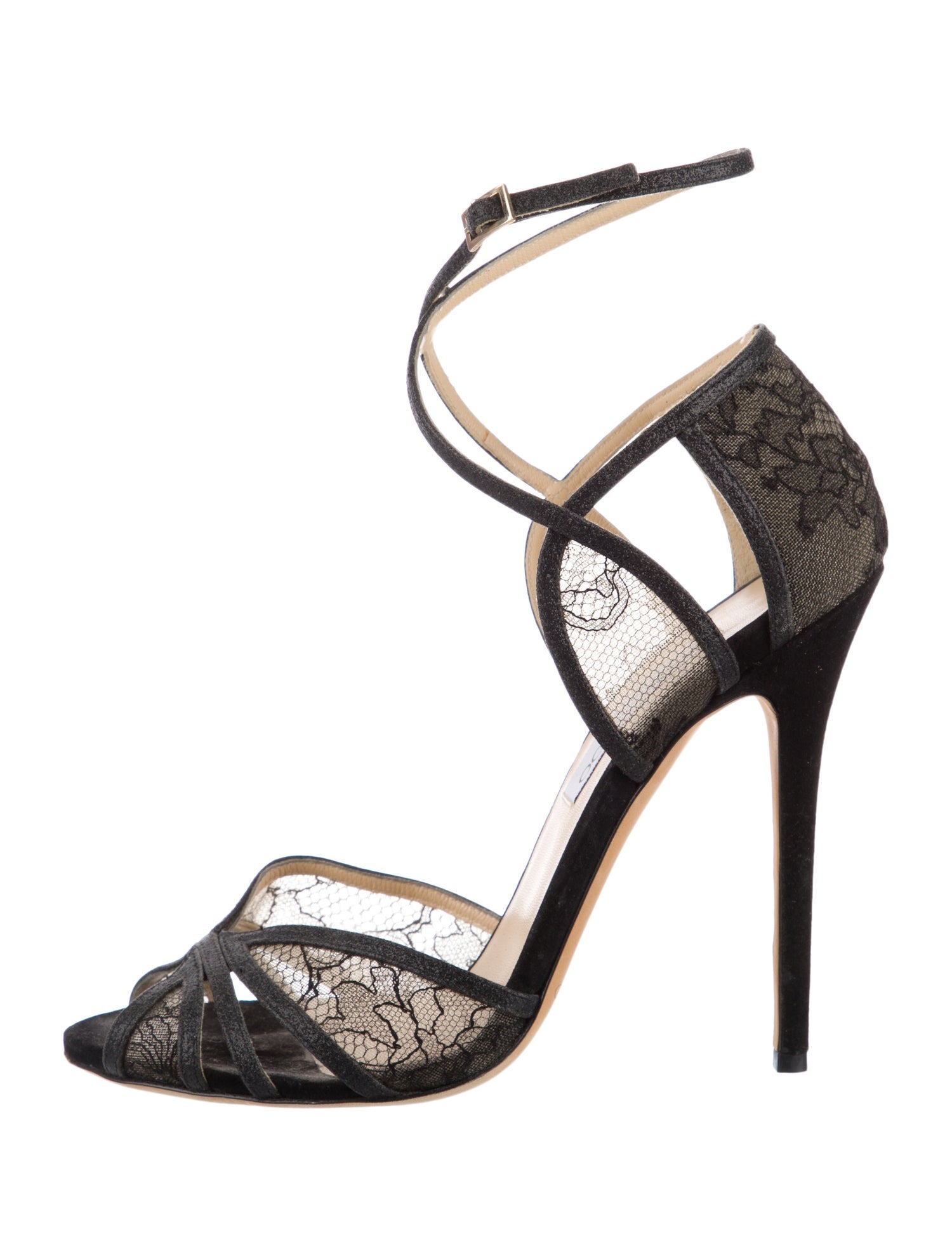 Jimmy Choo Lace Lace Pattern Sandals