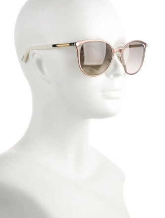 Jimmy Choo Round Gradient Sunglasses