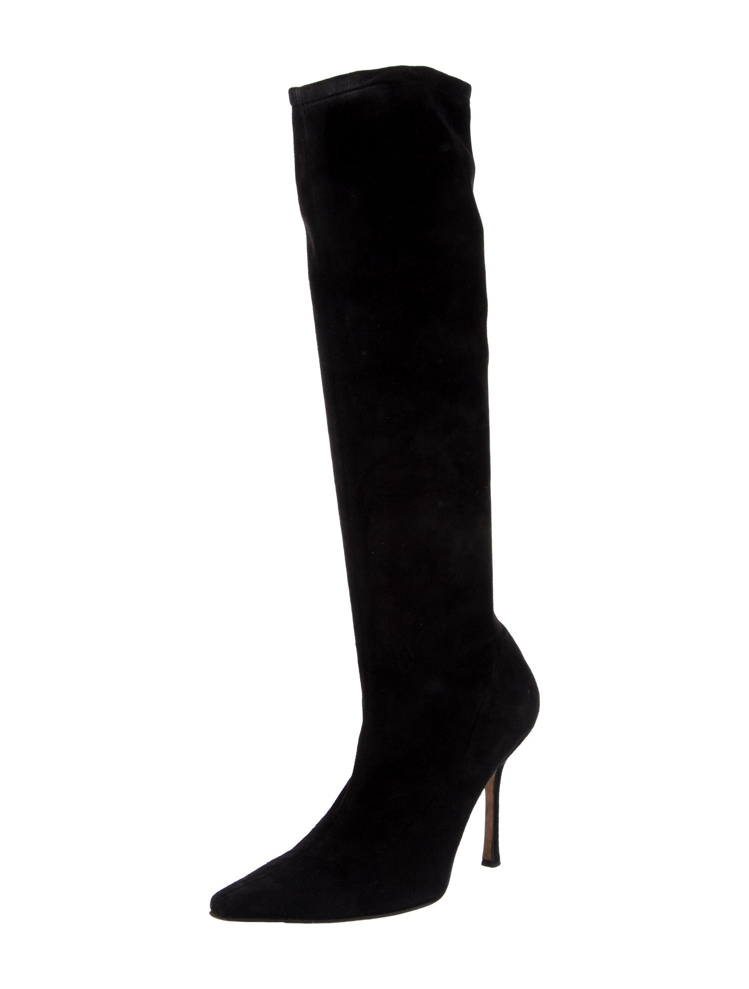 Jimmy Choo Suede Leather Trim Embellishment Boots