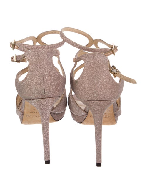 Jimmy Choo Glitter Glitter Accents Sandals