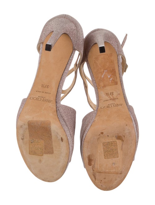 Jimmy Choo Glitter Glitter Accents Sandals