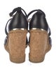 Jimmy Choo Leather Cutout Accent Espadrilles
