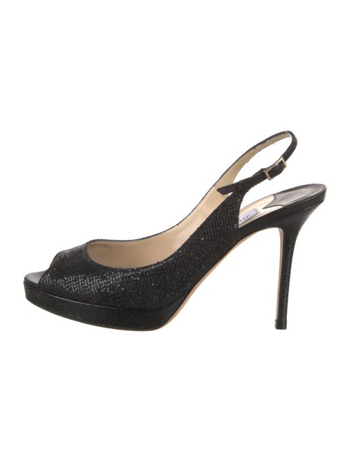 Jimmy Choo Glitter Slingback Sandals