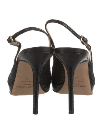 Jimmy Choo Glitter Slingback Sandals