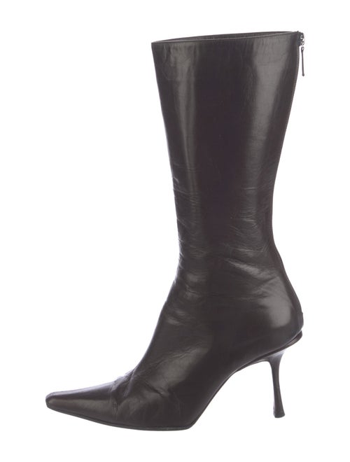 Jimmy Choo Leather Sock Boots