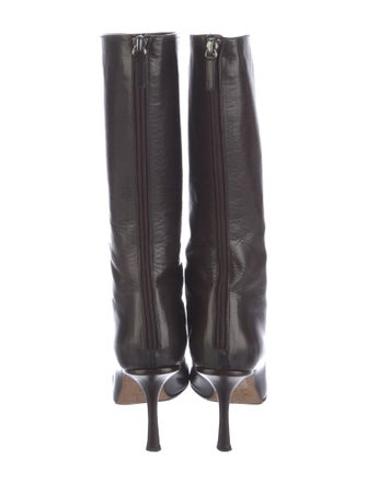 Jimmy Choo Leather Sock Boots