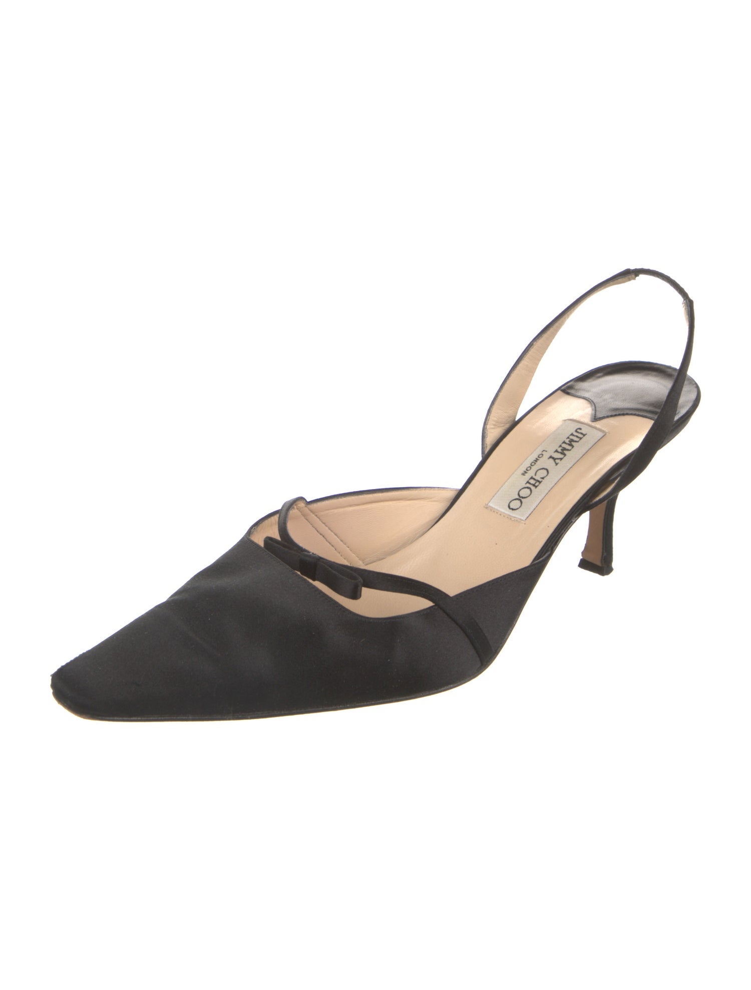 Jimmy Choo Satin Slingback Pumps