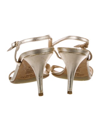 Jimmy Choo Leather Slingback Sandals