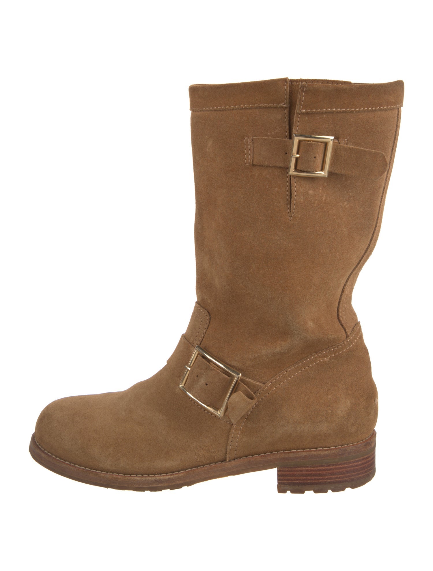 Jimmy Choo Suede Moto Boots