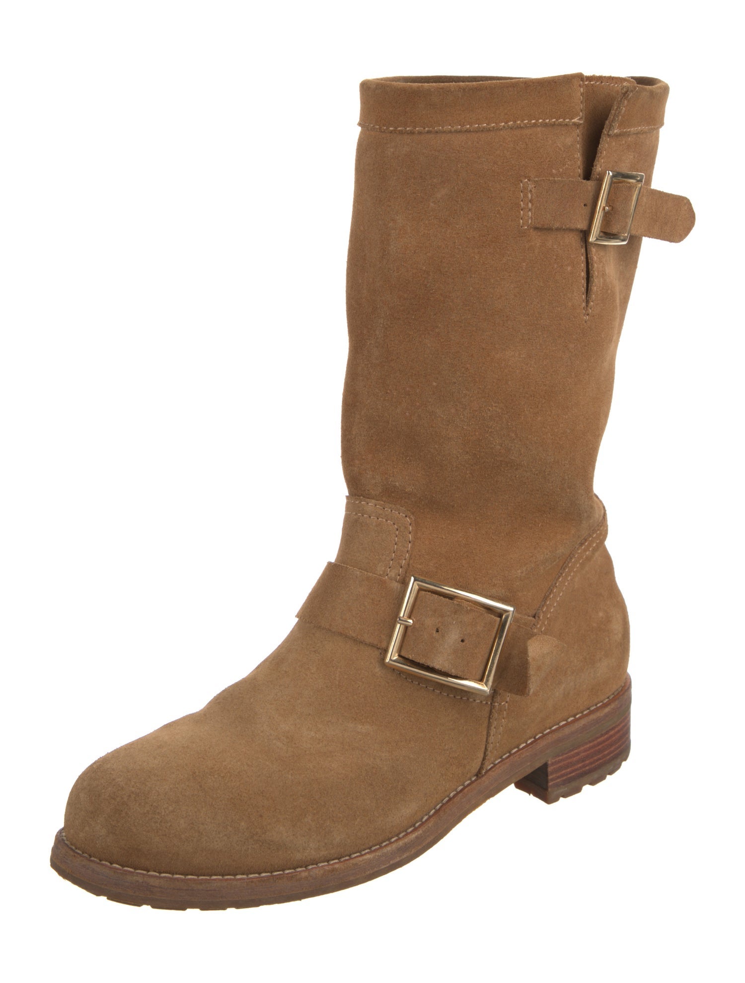 Jimmy Choo Suede Moto Boots