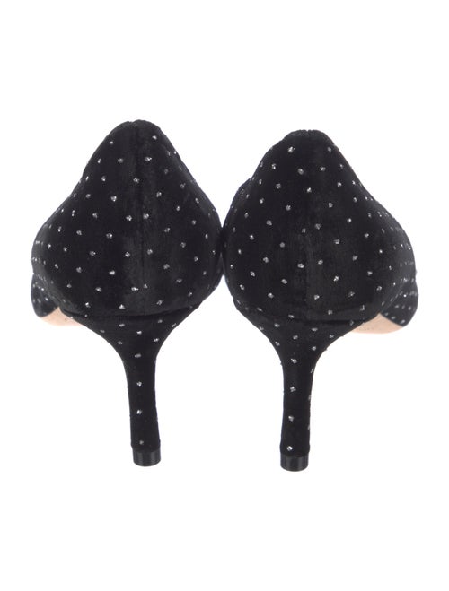 Jimmy Choo Velvet Studded Accents Pumps