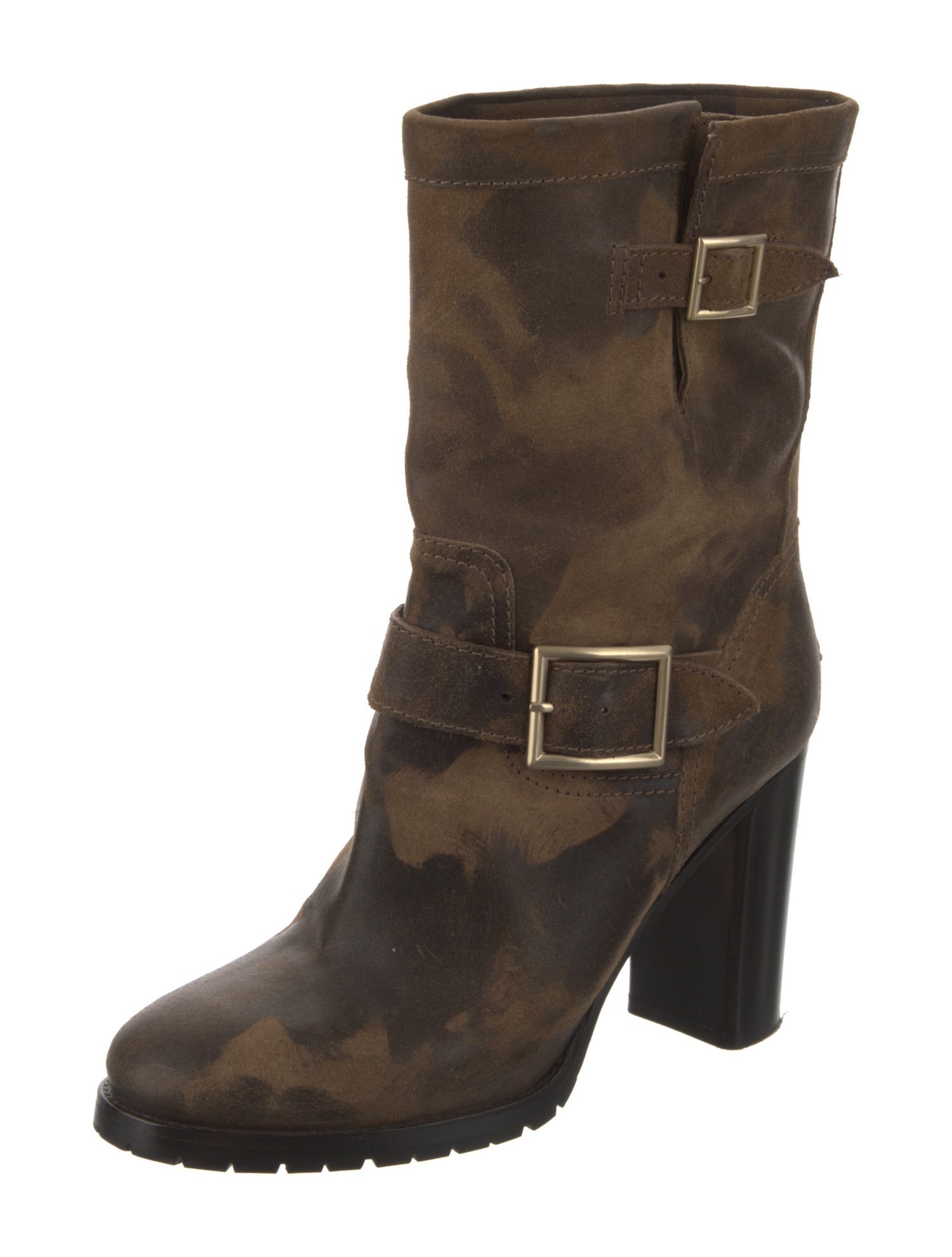 Jimmy Choo Suede Moto Boots