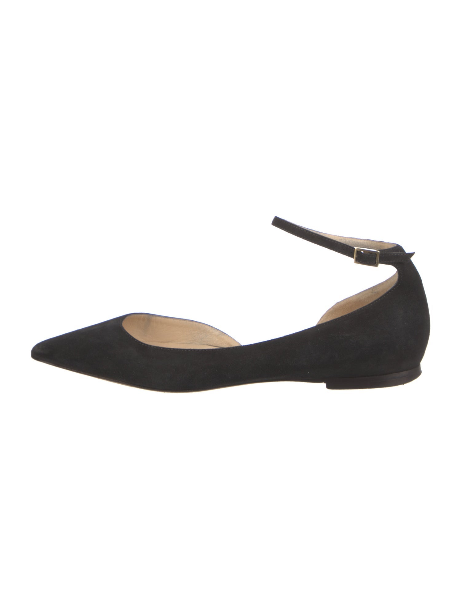 Jimmy Choo Suede D'Orsay Flats