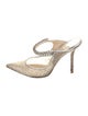Jimmy Choo Mesh Mesh Accents Mules