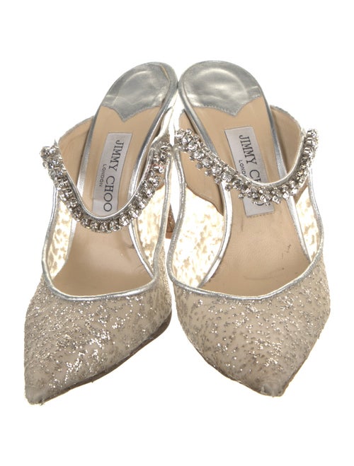 Jimmy Choo Mesh Mesh Accents Mules