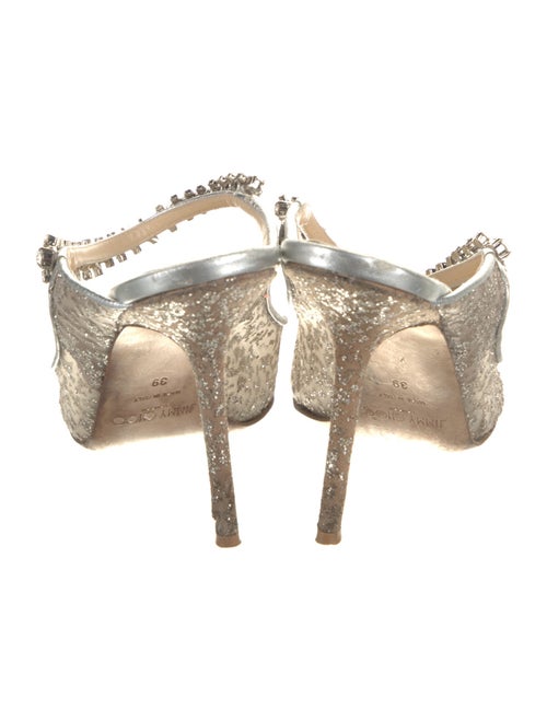 Jimmy Choo Mesh Mesh Accents Mules