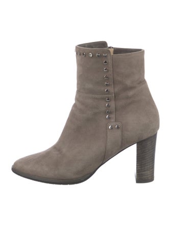 Jimmy Choo Suede Studded Accents Boots