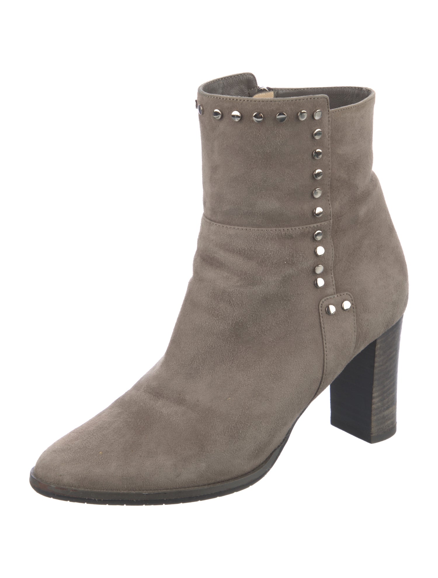 Jimmy Choo Suede Studded Accents Boots