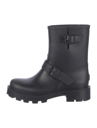 Jimmy Choo Yael Flat Boot Rubber Rain Boots