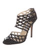 Jimmy Choo Suede Crystal Embellishments Sandals