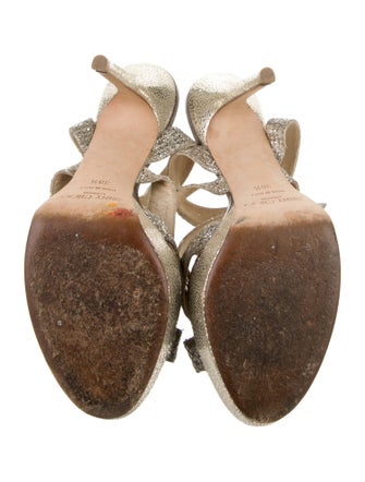 Jimmy Choo Mesh Animal Print Sandals