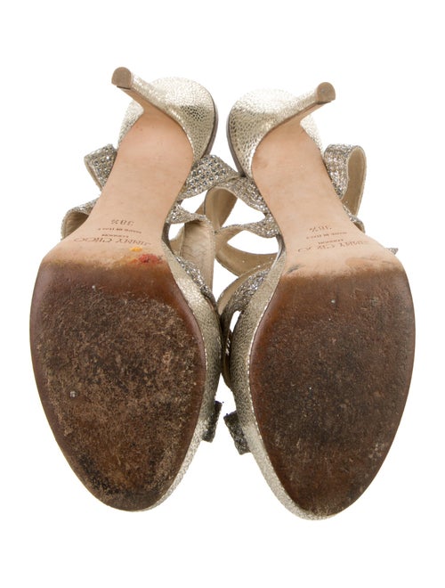 Jimmy Choo Mesh Animal Print Sandals