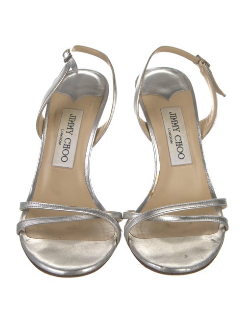 Jimmy Choo Leather Slingback Sandals